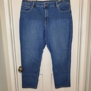 Style & Co Straight Leg Womens Jeans Sz 22W Blue Denim Stretch